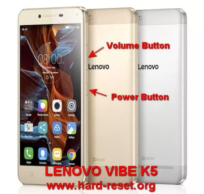 hard reset lenovo vibe k5 plus