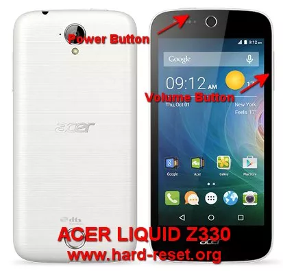 hard reset acer liquid z330