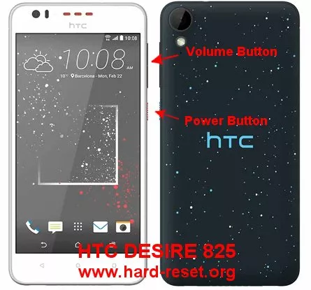 hard reset htc desire 825