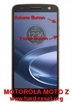 hard reset motorola moto z