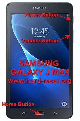hard reset samsung galaxy j max tablet