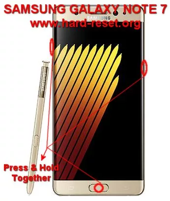 hard reset samsung galaxy note7
