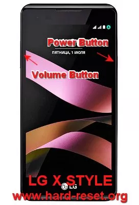 hard reset lg x style