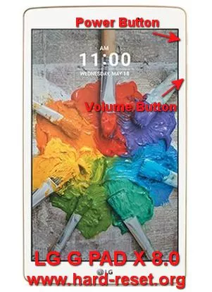 hard reset lg g pad x 8.0 inch