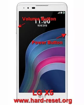 hard reset lg x5