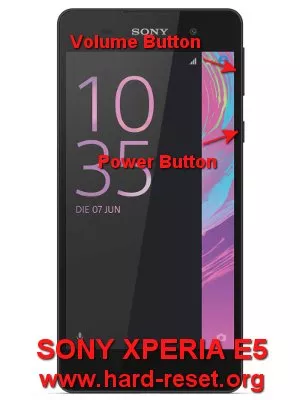 hard reset sony xperia e5