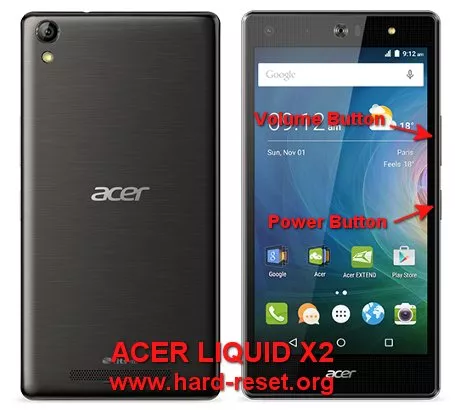 hard reset acer liquid x2
