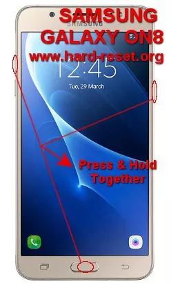 hard reset samsung galaxy on8