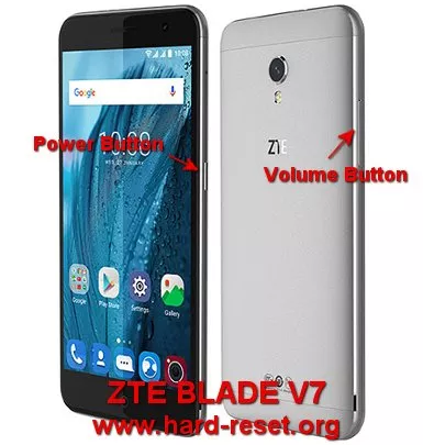 hard reset zte blade v7 / blade v7 lite
