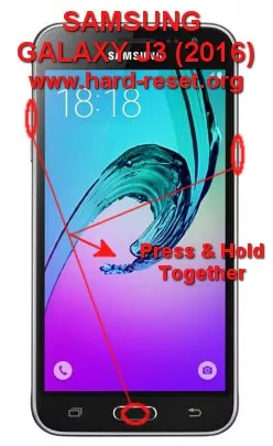 hard reset samsung galaxy j3 (2016)