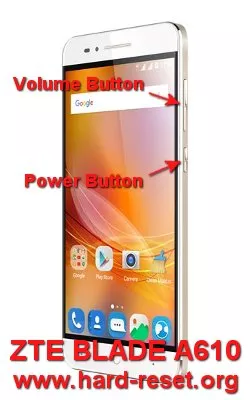 hard reset zte blade a610