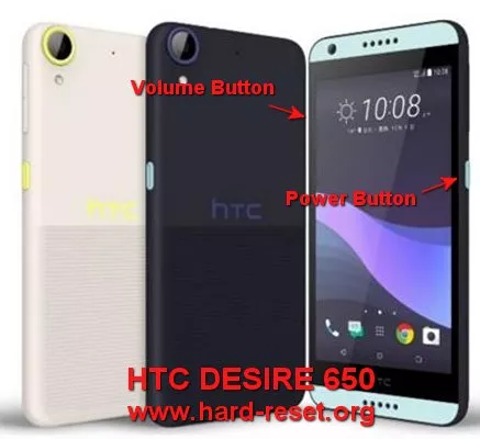 hard reset htc desire 650