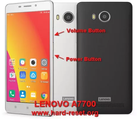 hard reset lenovo a7700