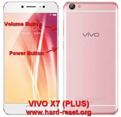 hard reset vivo x7 / x7 plus