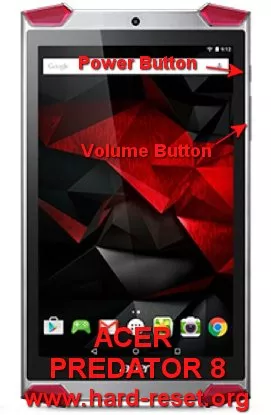 hard reset acer predator8 tablet