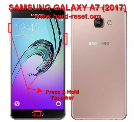 hard reset samsung galaxy a7 2017