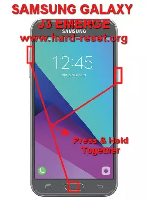 hard reset samsung galaxy j3 emerge