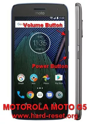 hard reset motorola moto g5 plus