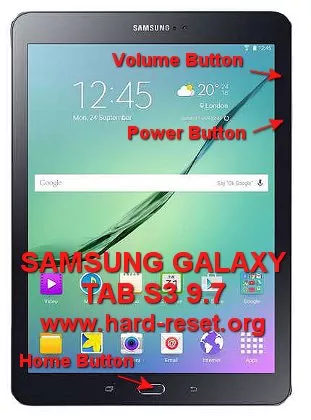 hard reset samsung galaxy tab s3 9,7 inches