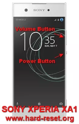 hard reset sony xperia xa1