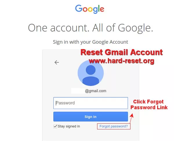 easy reset google account forgot password