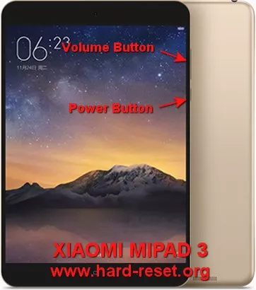 hard reset xiaomi mipad 3