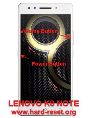 hard reset lenovo k8 note