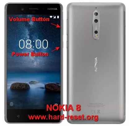 hard reset nokia 8