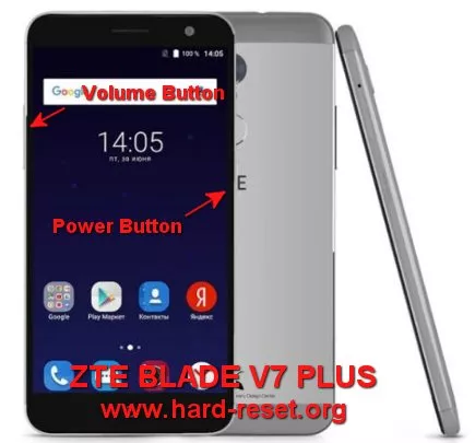 hard reset zte v7 plus