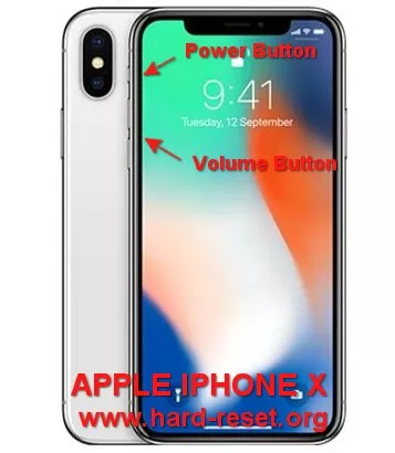 hard reset apple iphone x