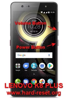 hard reset lenovo k8 / k8 plus