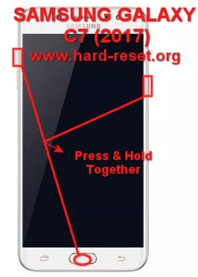 hard reset samsung galaxy c7 (2017) / j7plus (c710 / c700)