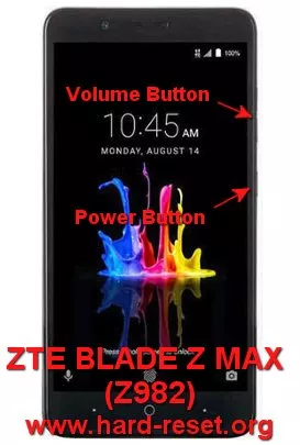 hard reset zte blade z max z982