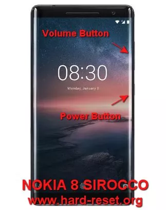hard reset nokia 8 sirocco