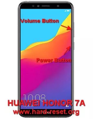 hard reset huawei honor 7a