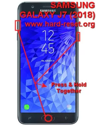 hard reset samsung galaxy j7 2018