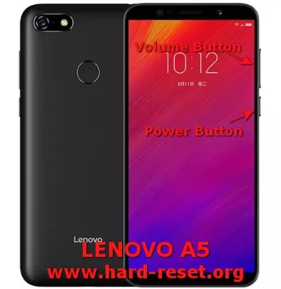 hard reset lenovo a5
