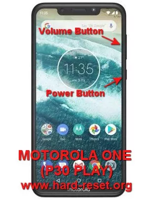 hard reset motorola one / motorola p30 play
