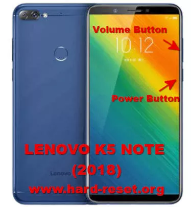 hard reset lenovo k5 note 2018
