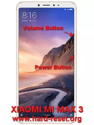 hard reset xiaomi mi max3