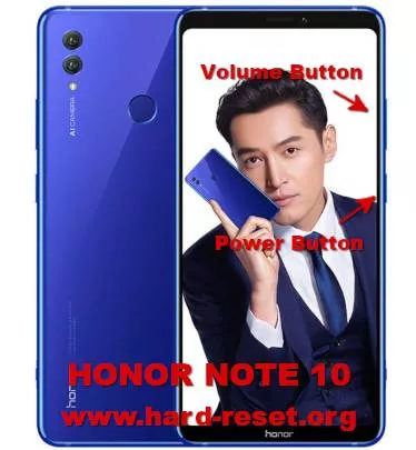 hard reset huawei honor note 10