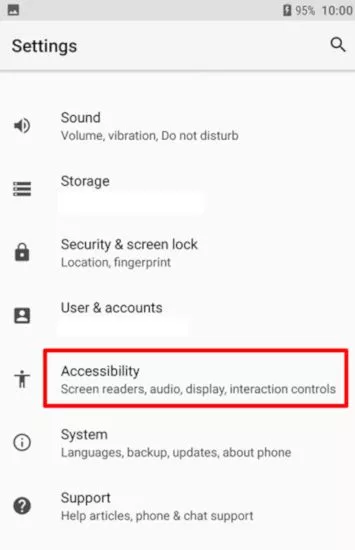 hard reset talkback enable disable
