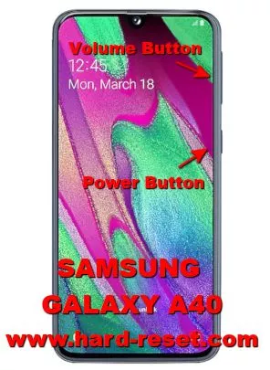 hard reset samsung galaxy a40