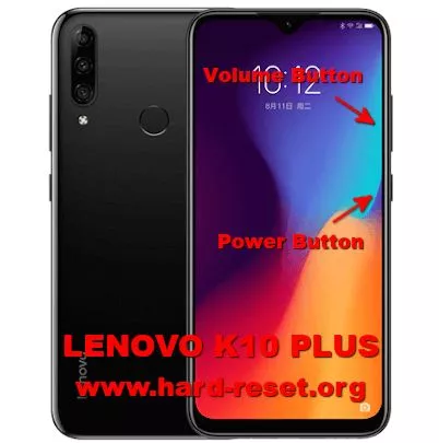 hard reset lenovo k10 plus
