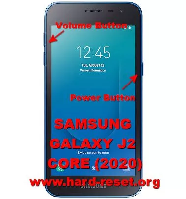 hard reset samsung galaxy j2 core 2020