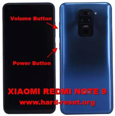 hard reset xiaomi redmi note 9