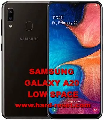 fix low free storage on samsung galaxy a20