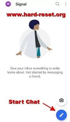 start chatting with signal private messenger