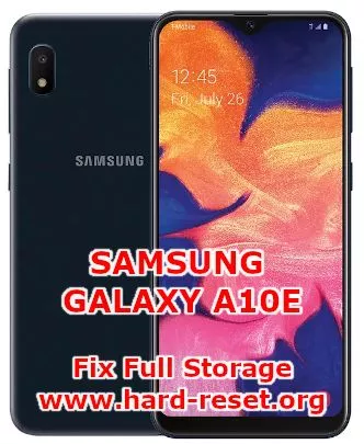 fix insufficient storage issues on samsung galaxy a10e
