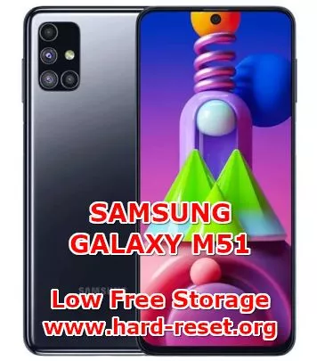 solution to fix low free storage on samsung galaxy m51